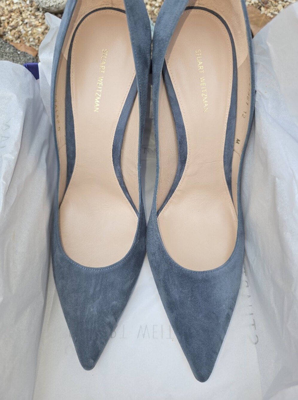 NEW Stuart Weitzman Suede Heels In Box With Dustbag